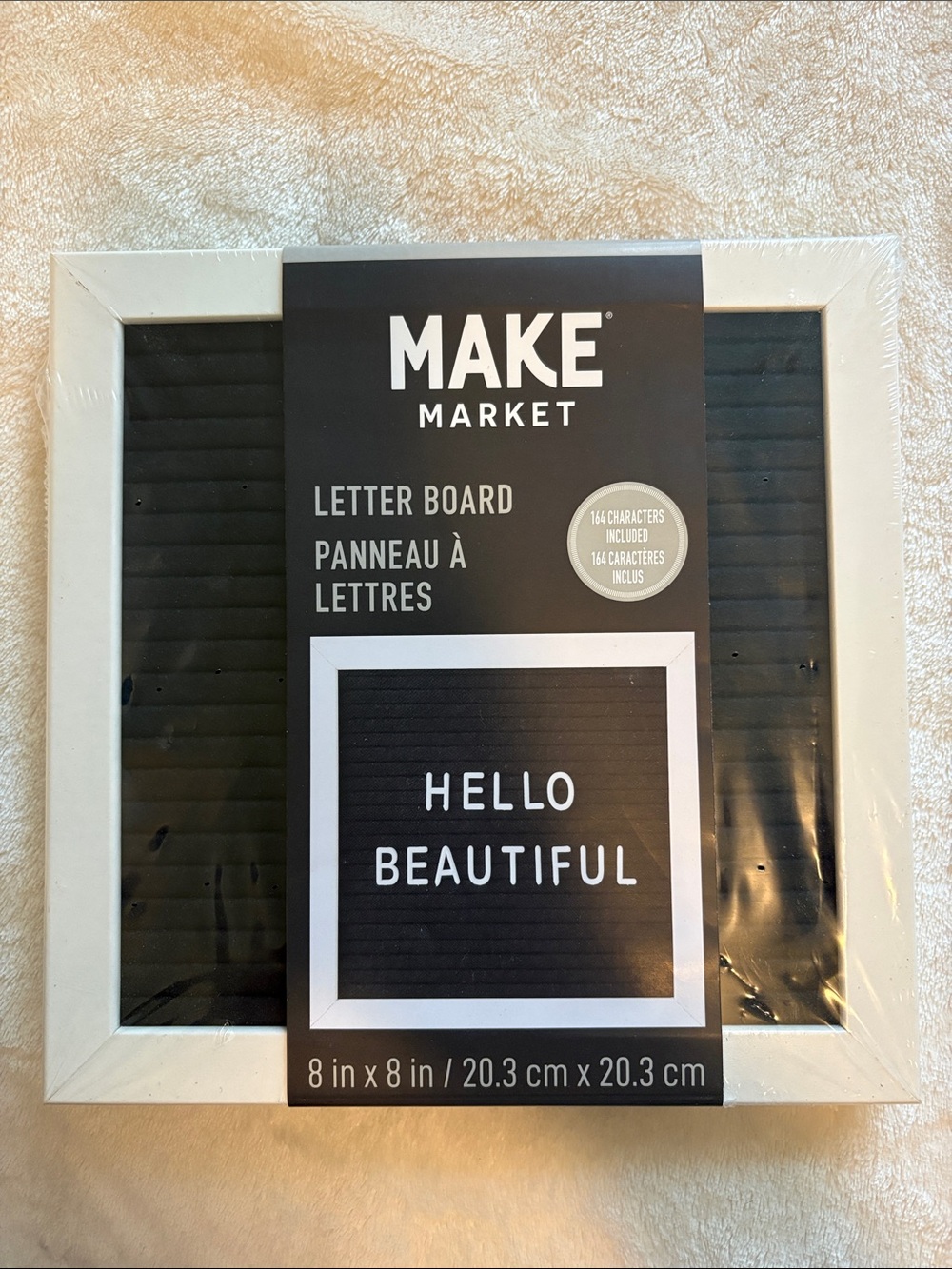 New Makers Market White Frame Letter Board